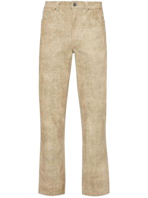 JW Anderson leather straight-leg trousers - Neutrals
