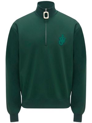 JW Anderson logo-appliqué sweatshirt - Green