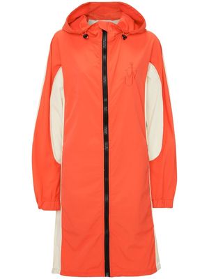 JW Anderson logo-embroidered colour-block parka