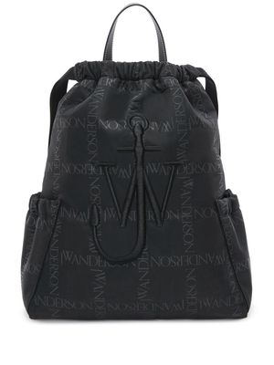 JW Anderson logo-print Anchor backpack - Black