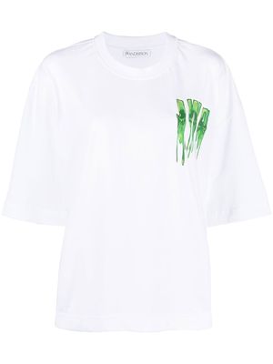 JW Anderson logo-print detail T-shirt - White