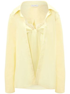 JW Anderson long-sleeved camisole shirt - Yellow