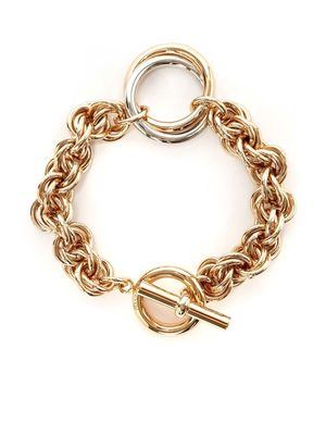 JW Anderson loop-charm chain-link bracelet - Gold