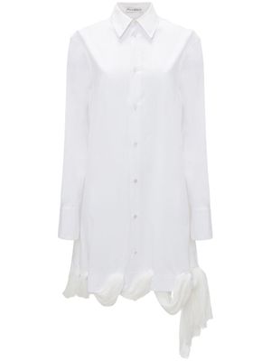 JW Anderson loop-hem shirt dress - White