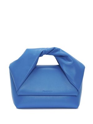 JW Anderson medium Twister leather shoulder bag - Blue