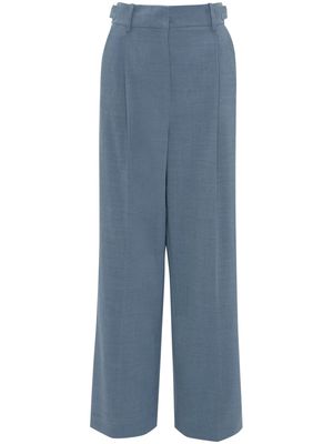 JW Anderson mélange-effect palazzo trousers - Blue