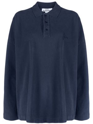 JW Anderson Murray logo-embroidered polo shirt - Blue