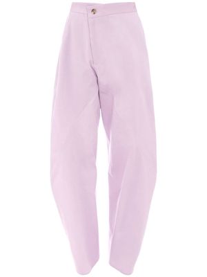 JW Anderson off-centre tapered-leg trousers - Purple