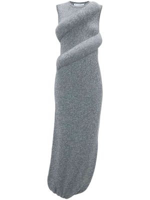 JW Anderson padded knitted maxi dress - Grey