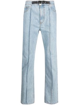JW Anderson padlock-detail straight-leg jeans - Blue