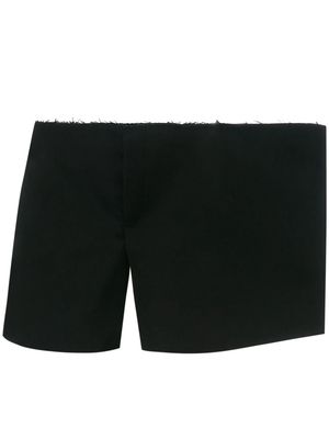 JW Anderson panel-detail cotton shorts - Black