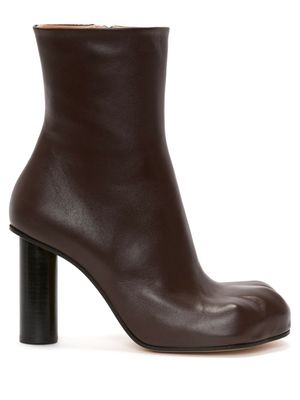 JW Anderson Paw leather ankle boots - Brown