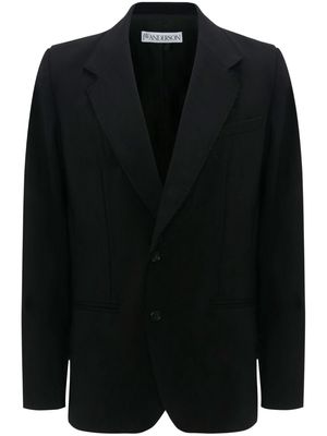 JW Anderson peak-lapels single-breasted blazer - Black