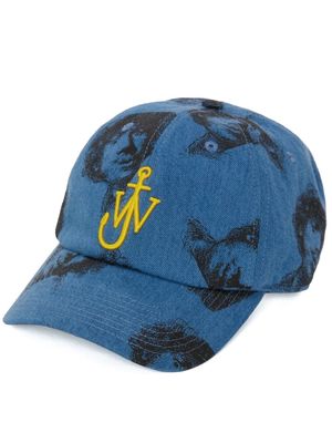 JW Anderson Rembrandt baseball cap - Blue