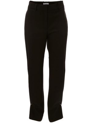 JW Anderson ring detail slim-leg trousers - Black
