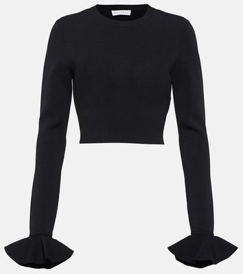 JW Anderson Ruffled cropped sweater