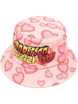 JW Anderson Run Hany bucket hat - Pink