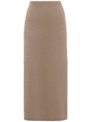 JW Anderson side-slit tube skirt - Neutrals