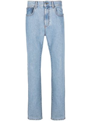 JW Anderson slim-fit logo-patch jeans - Blue