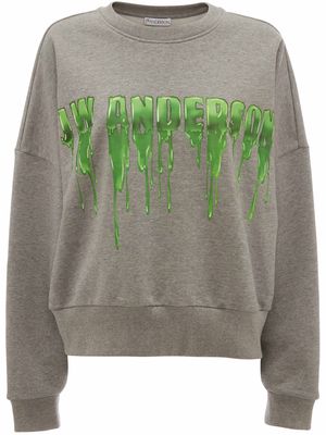 JW Anderson slime-logo sweatshirt - Grey