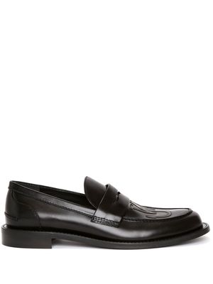 JW Anderson slip-on leather penny loafers - Black