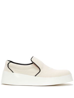 JW Anderson slip-on leather sneakers - Neutrals