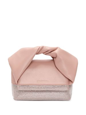 JW Anderson small Twister leather tote bag - Pink