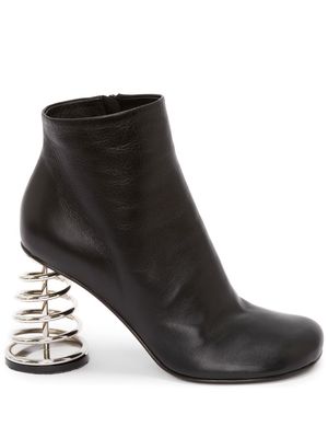 JW Anderson spiral-heel ankle boots - Black