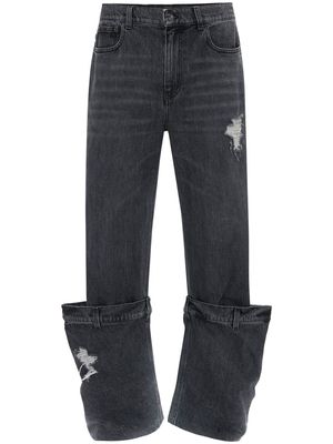 JW Anderson straight-leg Bucket jeans - Black