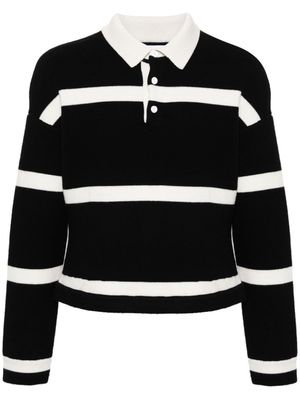 JW Anderson striped knitted jumper - Black