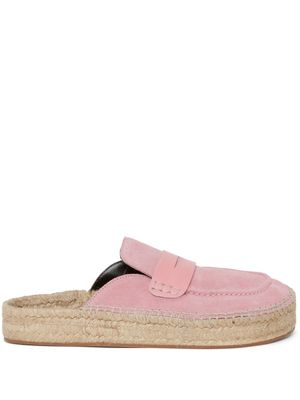 JW Anderson suede espadrille loafers - Pink