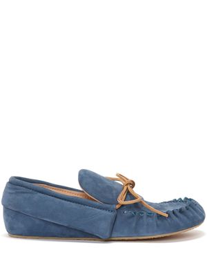 JW Anderson suede moccasin loafers - Blue