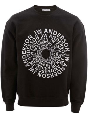 JW Anderson swirl-logo sweatshirt - Black