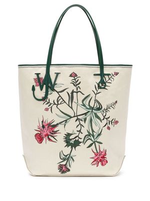 JW Anderson Tall Anchor canvas tote bag - White