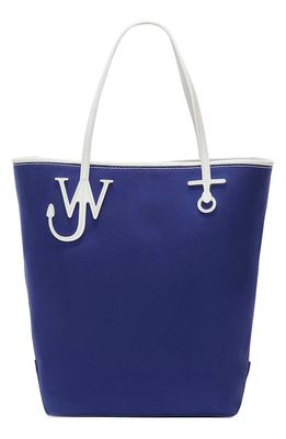 JW Anderson Tall Anchor Canvas Tote in Blue/White