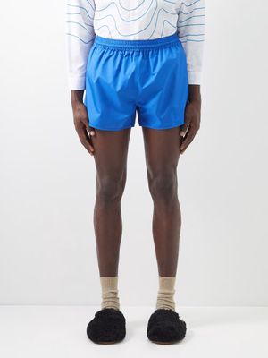 JW Anderson - Technical-shell Running Shorts - Mens - Blue