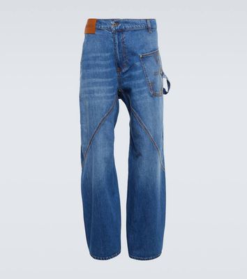 JW Anderson Twisted wide-leg jeans