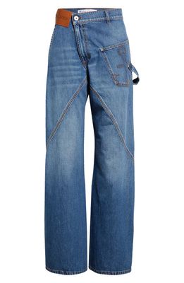 JW Anderson Twisted Workwear Jeans in Light Blue