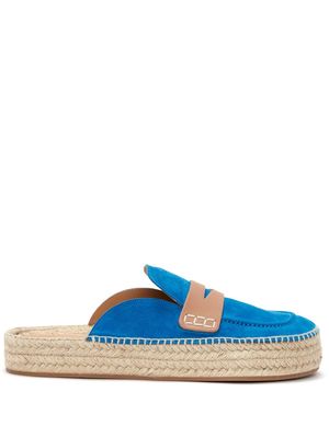 JW Anderson two-tone suede espadrilles - Blue
