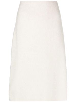 JW Anderson wool-blend midi pencil skirt - Neutrals