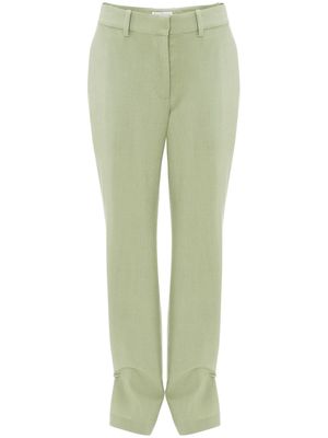 JW Anderson wool straight-leg trousers - Green