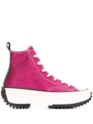 JW Anderson x JW Anderdon Run Star Hike Hi "Glitter Pack" sneakers - Pink