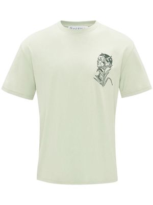 JW Anderson x Pol Anglada cotton T-shirt - Green