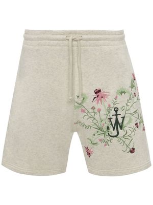 JW Anderson x Pol Anglada embroidered shorts - Neutrals
