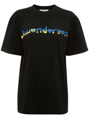 JW Anderson x Run Hany logo-print T-shirt - Black