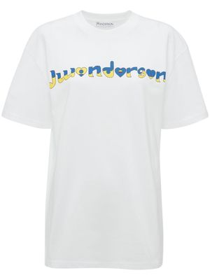 JW Anderson x Run Hany logo-print T-shirt - White