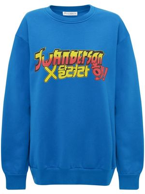 JW Anderson x Run Hany printed sweatshirt - Blue