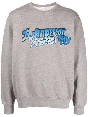 JW Anderson x Run Hany printed sweatshirt - Grey