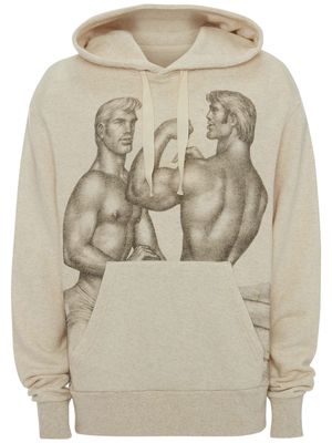 JW Anderson x Tom of Finland pullover hoodie - Neutrals
