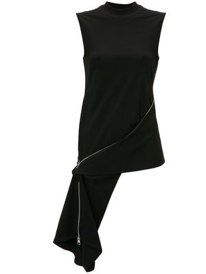 JW Anderson zip-detail sleeveless top - Black
